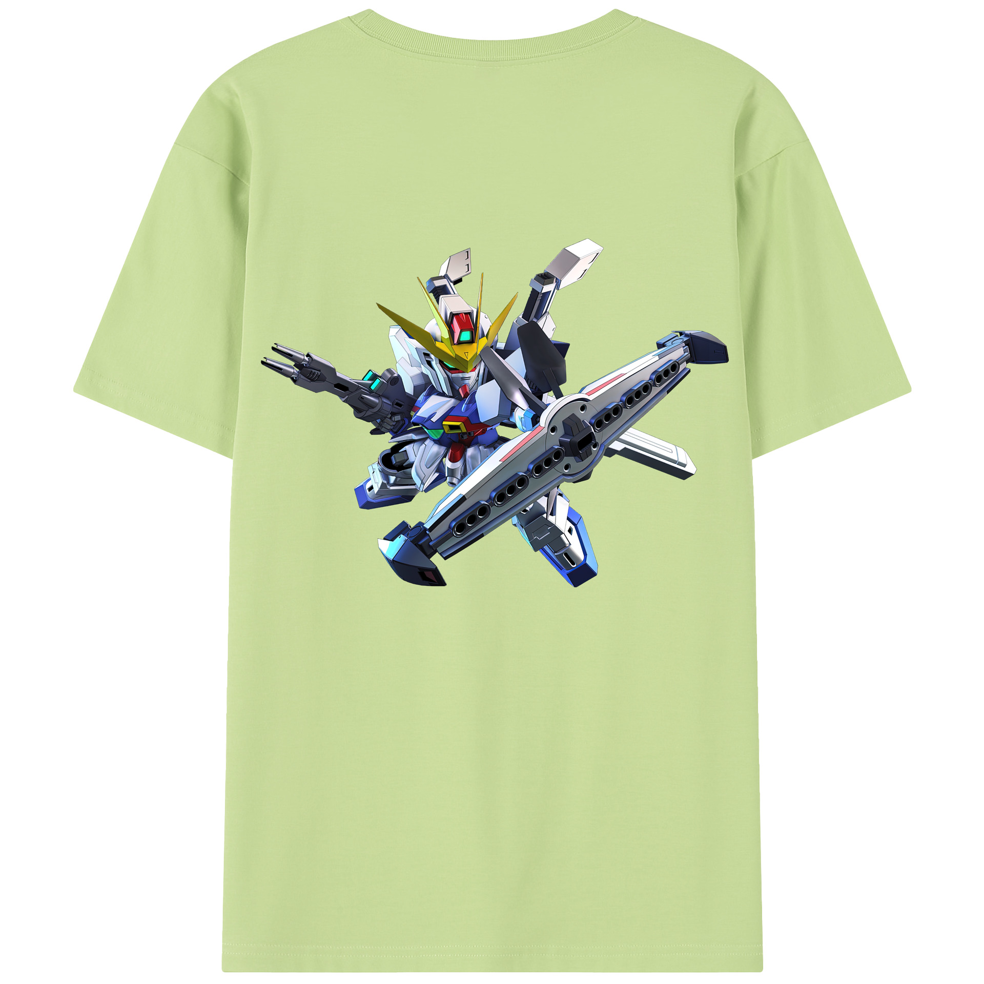 （画像用） 機動戦士ガンダム Mobile Suit Gundam 綿100％半袖Tシャツ（背面プリント）